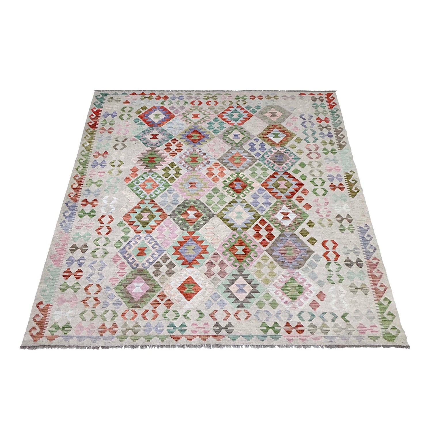 Handmade Multi Kilim Geometric 8x10 ft