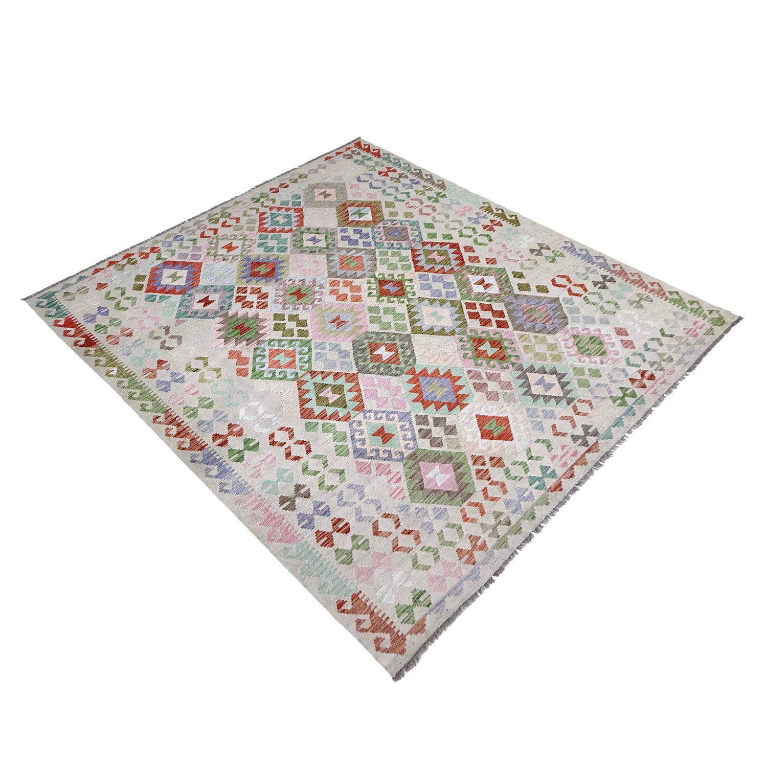 Handmade Multi Kilim Geometric 8x10 ft