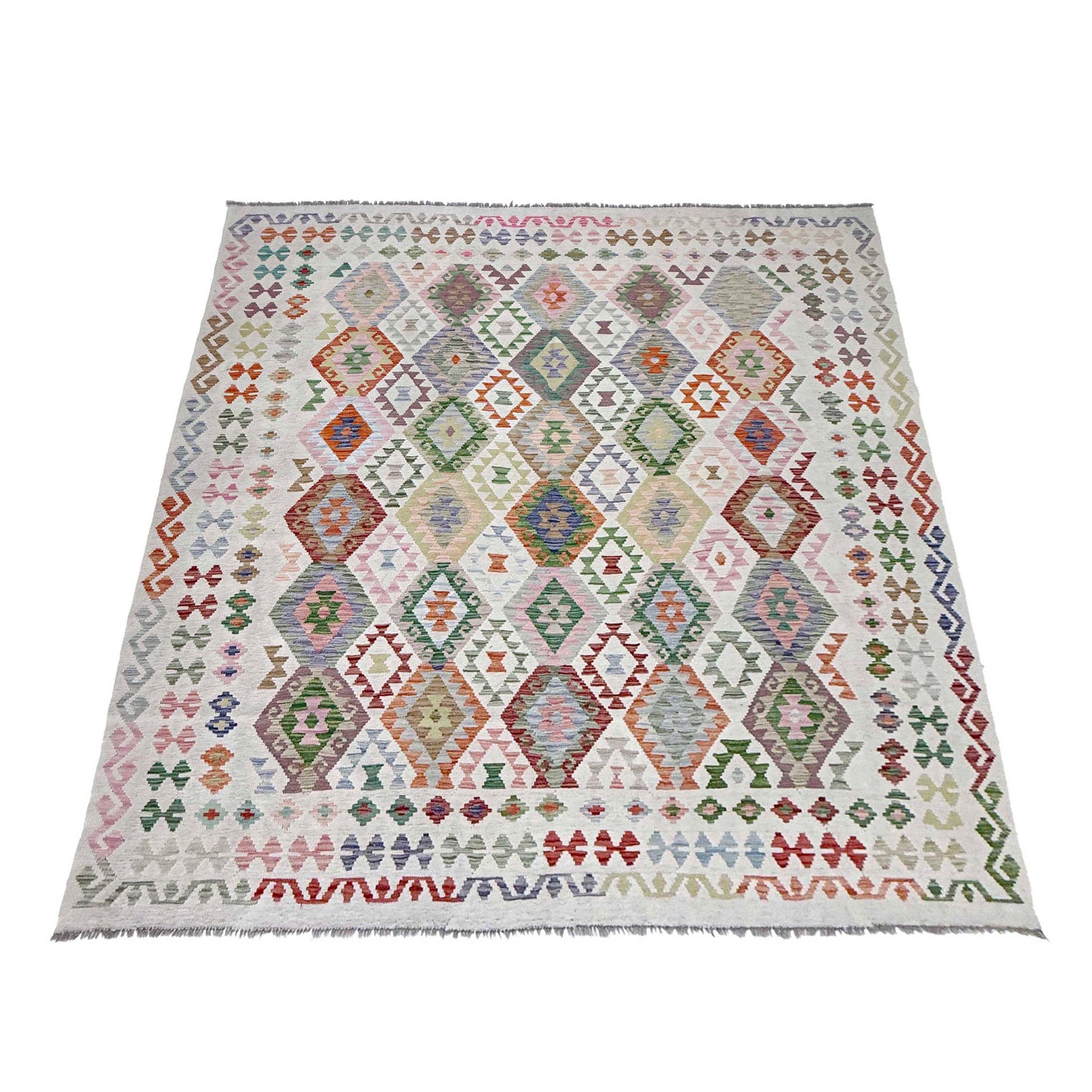 Handmade Multi Kilim Geometric 8x10 ft