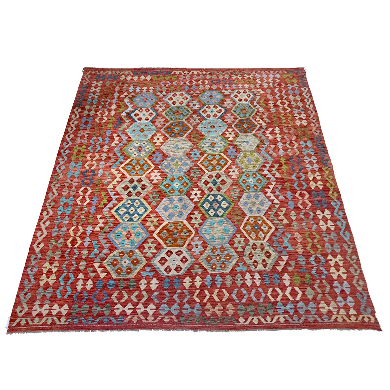 Handmade Multi Kilim Geometric 8x10 ft