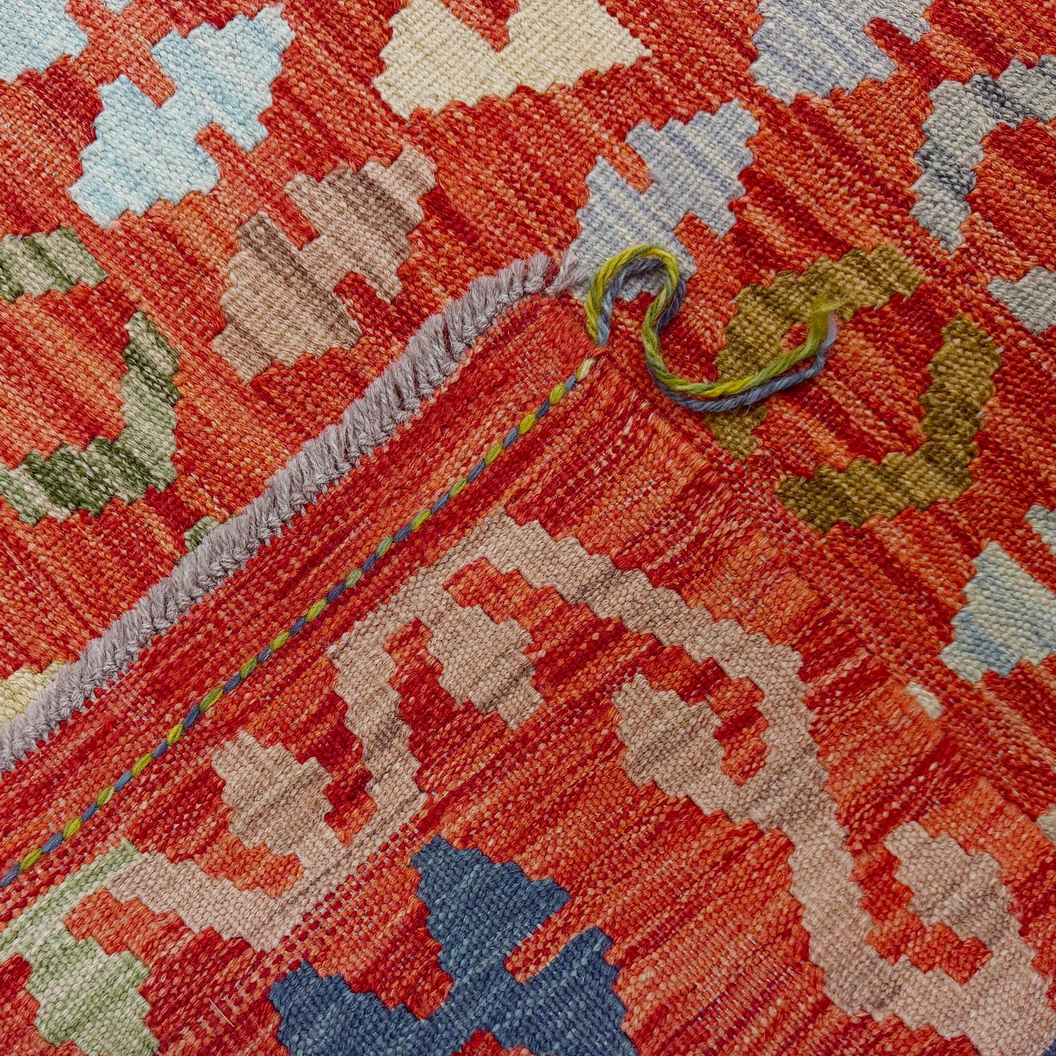 Handmade Multi Kilim Geometric 8x10 ft