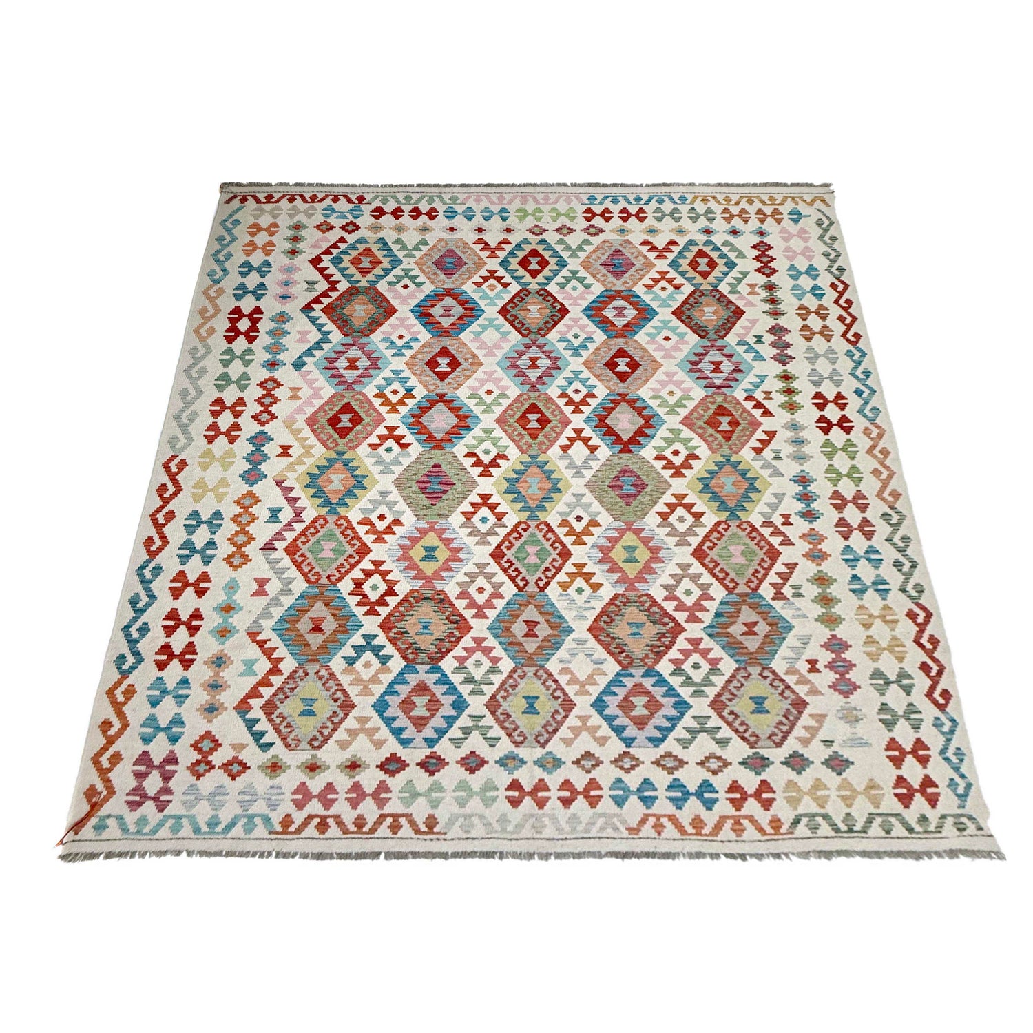 Handmade Multi Kilim Geometric 8x10 ft