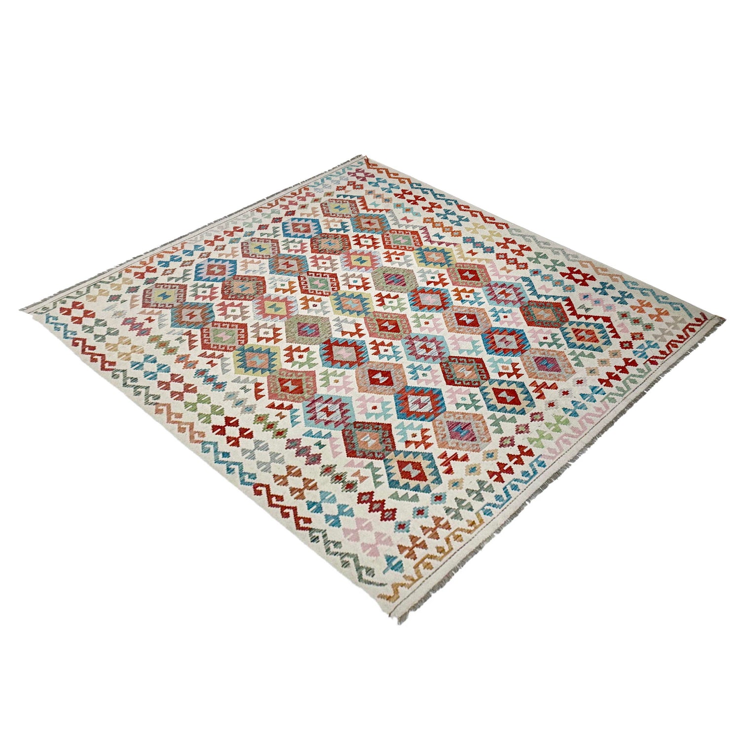 Handmade Multi Kilim Geometric 8x10 ft