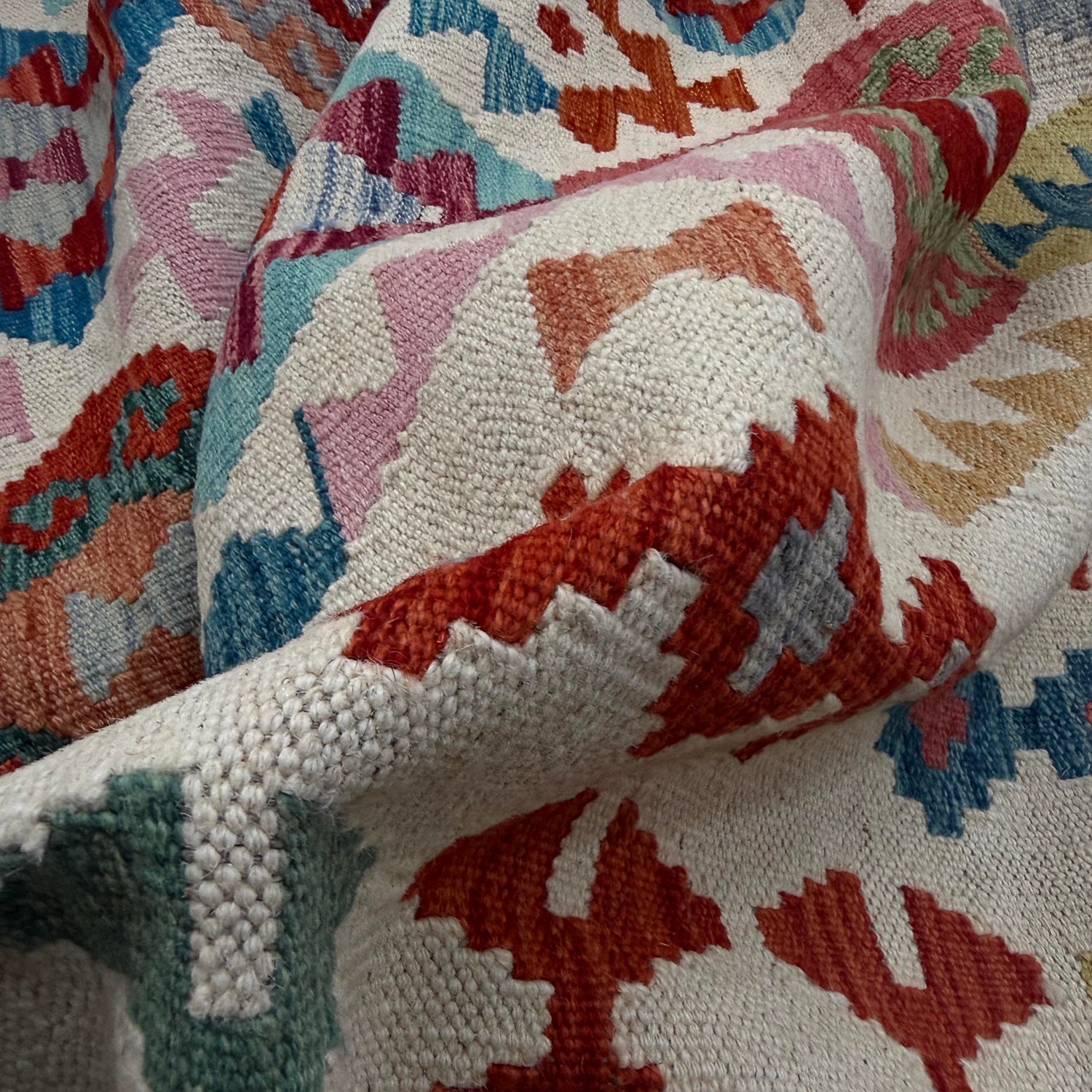 Handmade Multi Kilim Geometric 8x10 ft