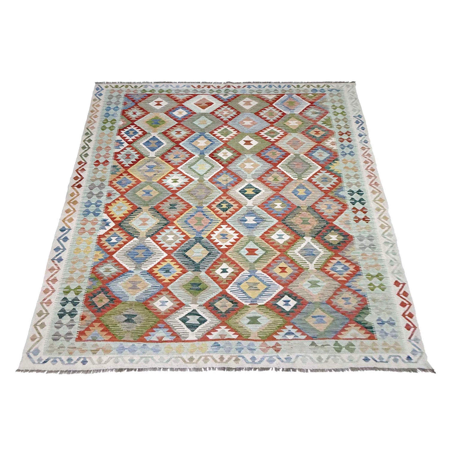 Handmade Multi Kilim Geometric 8x10 ft