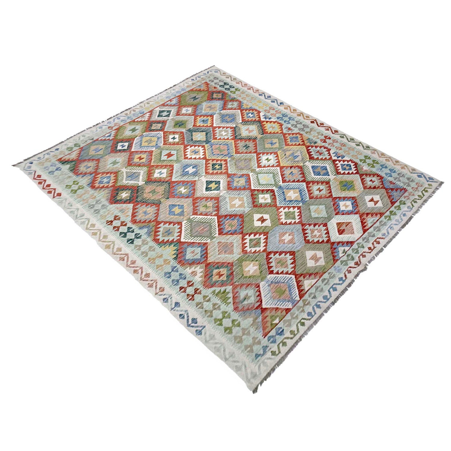 Handmade Multi Kilim Geometric 8x10 ft