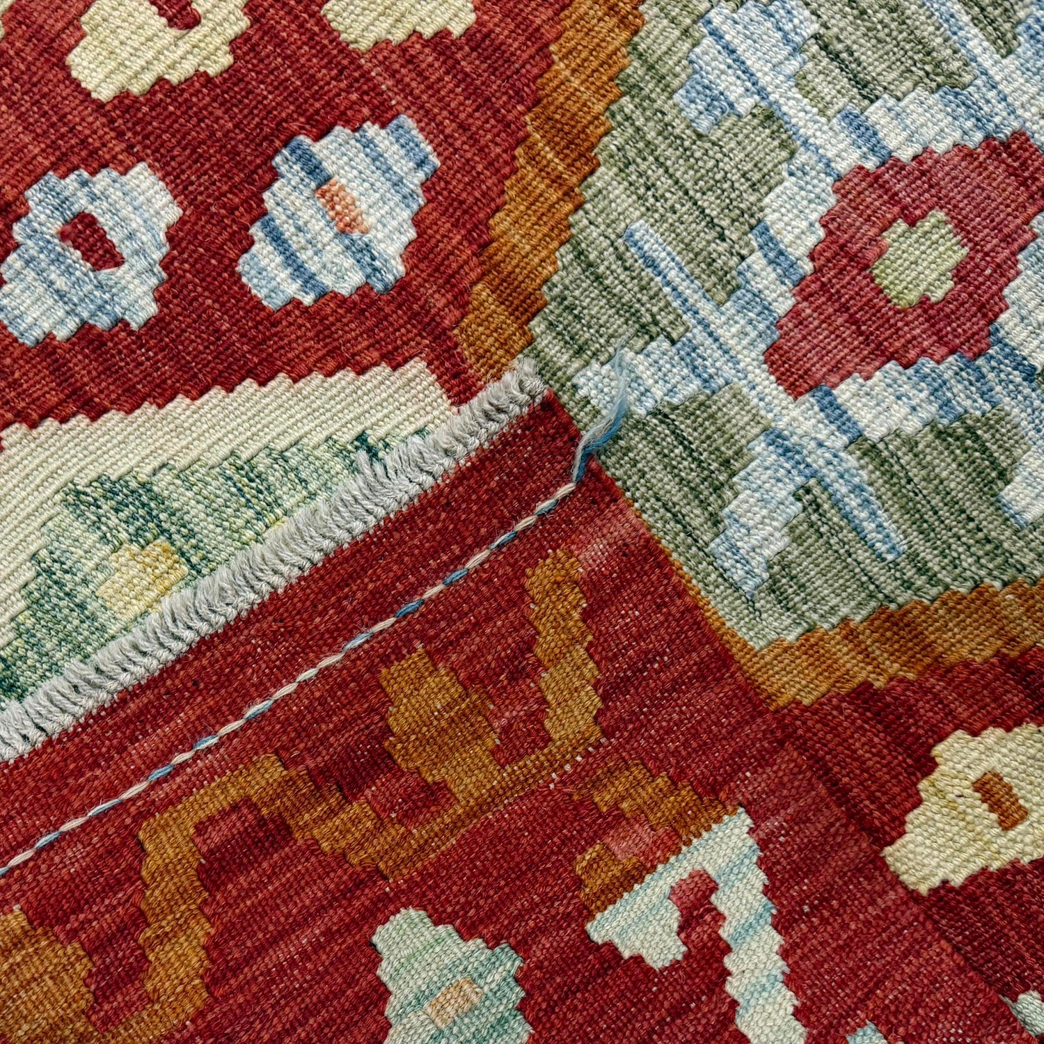 Handmade Multi Kilim Geometric 9x12 ft