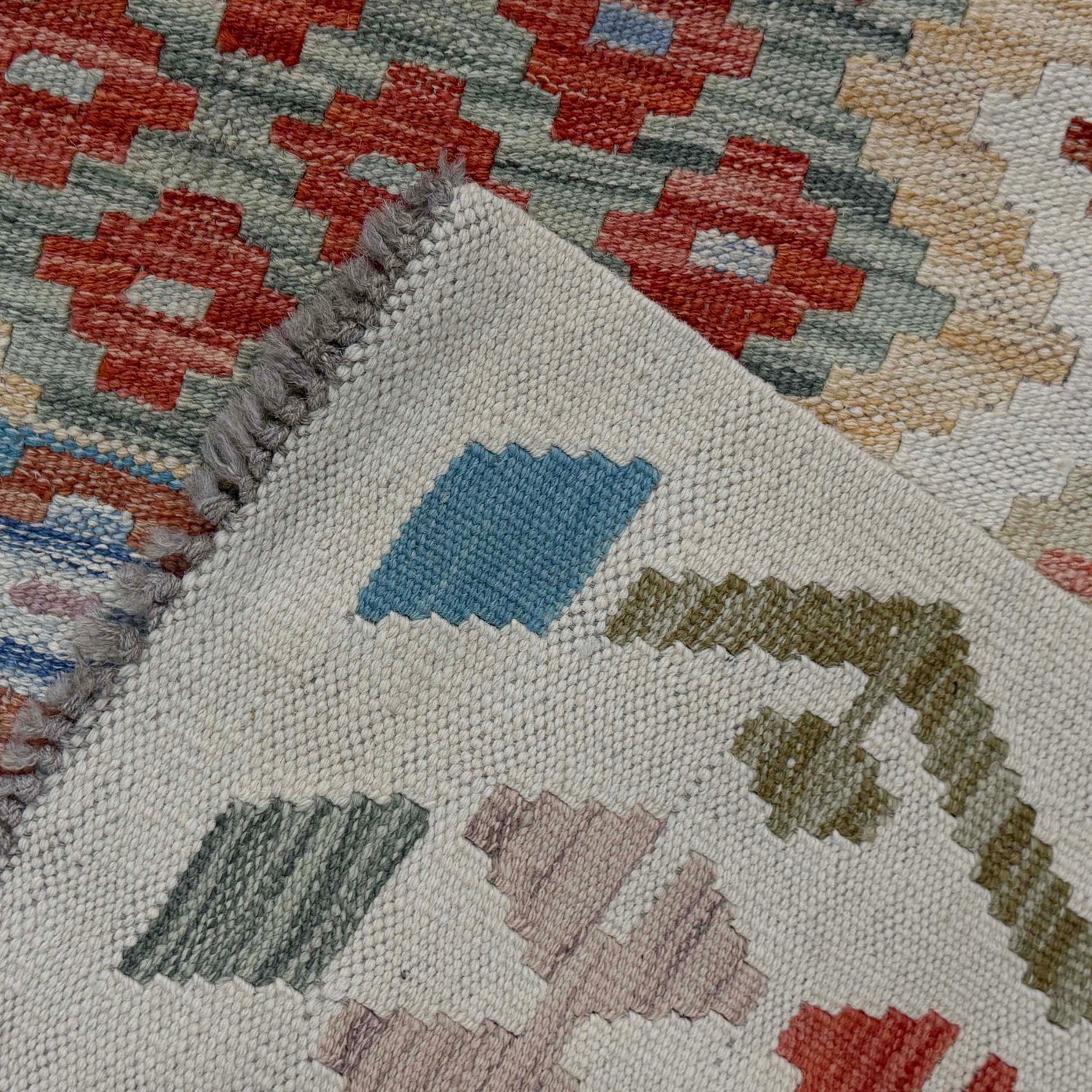 Handmade Multi Kilim Geometric 9x12 ft