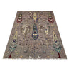Tree Of Life Area Rug Handmade Gray Floral 5x8 ft