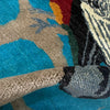 Pictorial Rug Handmade Blue Design