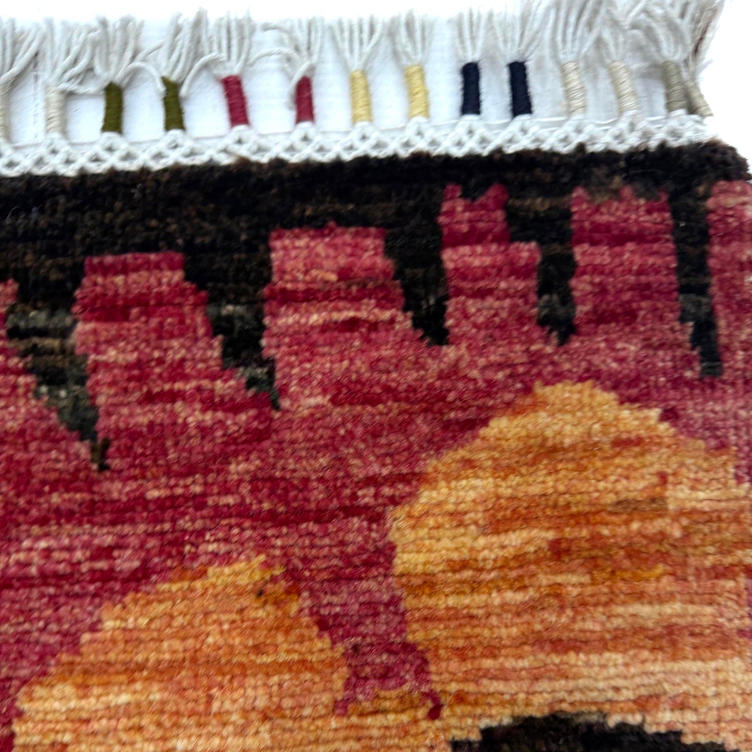 Gabbeh Area Rug Handmade Multi Medallion 4x7 ft