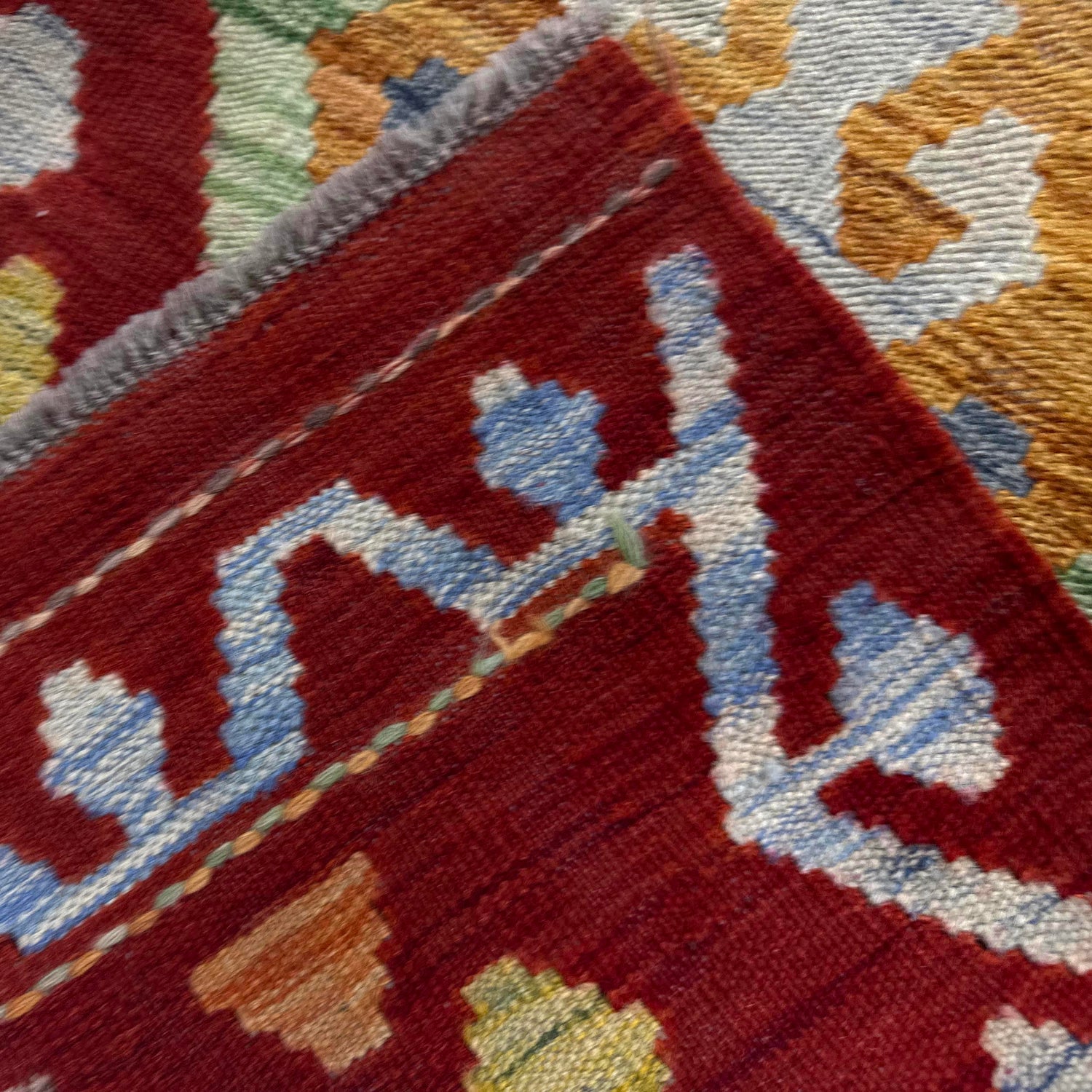 Handmade Multi Kilim Geometric 9x12 ft