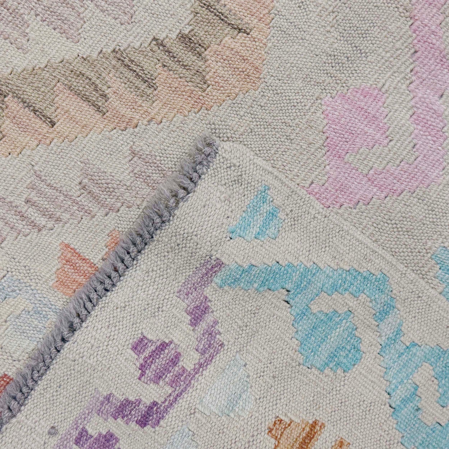 Handmade Multi Kilim Geometric 9x12 ft