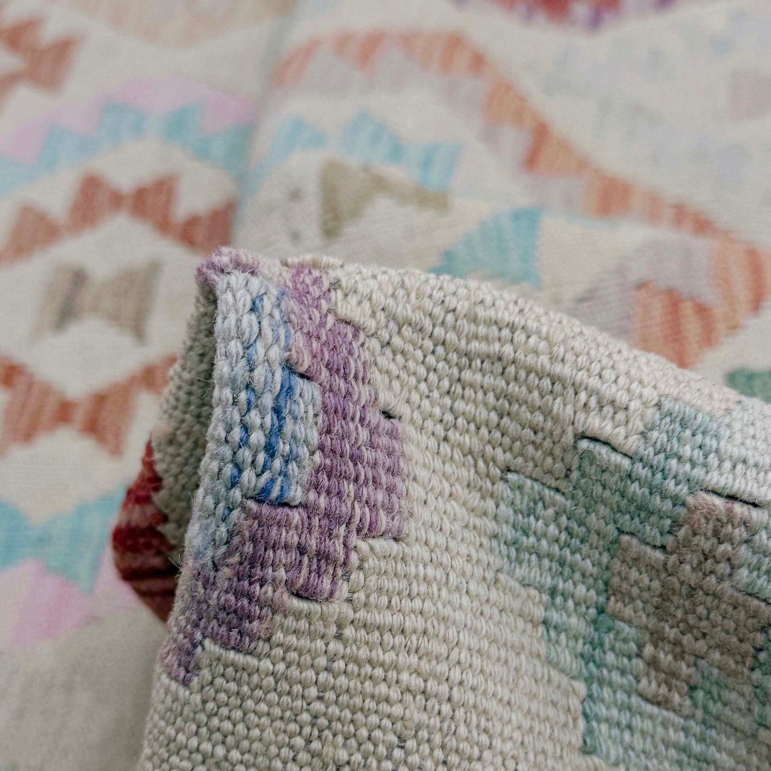 Handmade Multi Kilim Geometric 9x12 ft