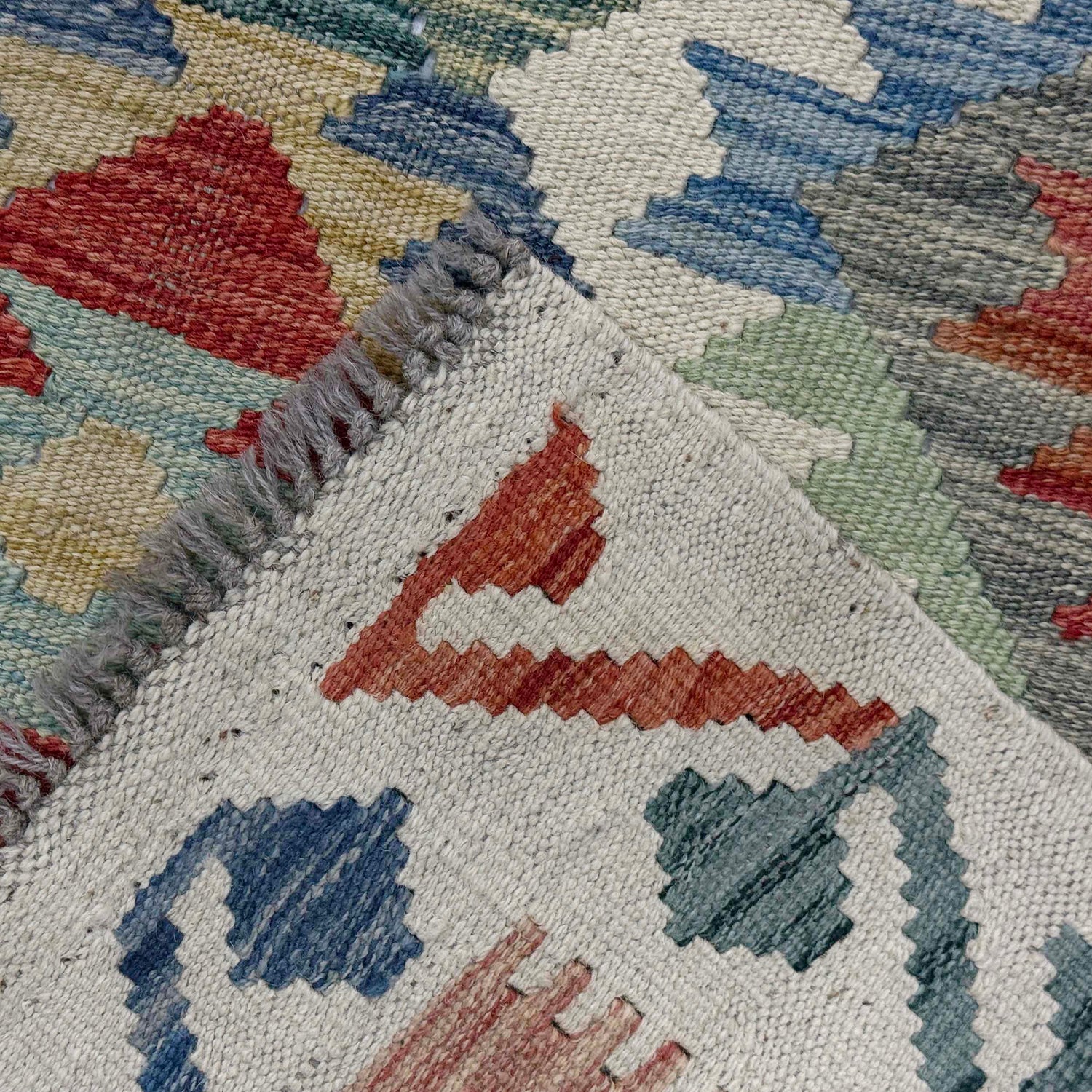 Handmade Multi Kilim Geometric 9x12 ft