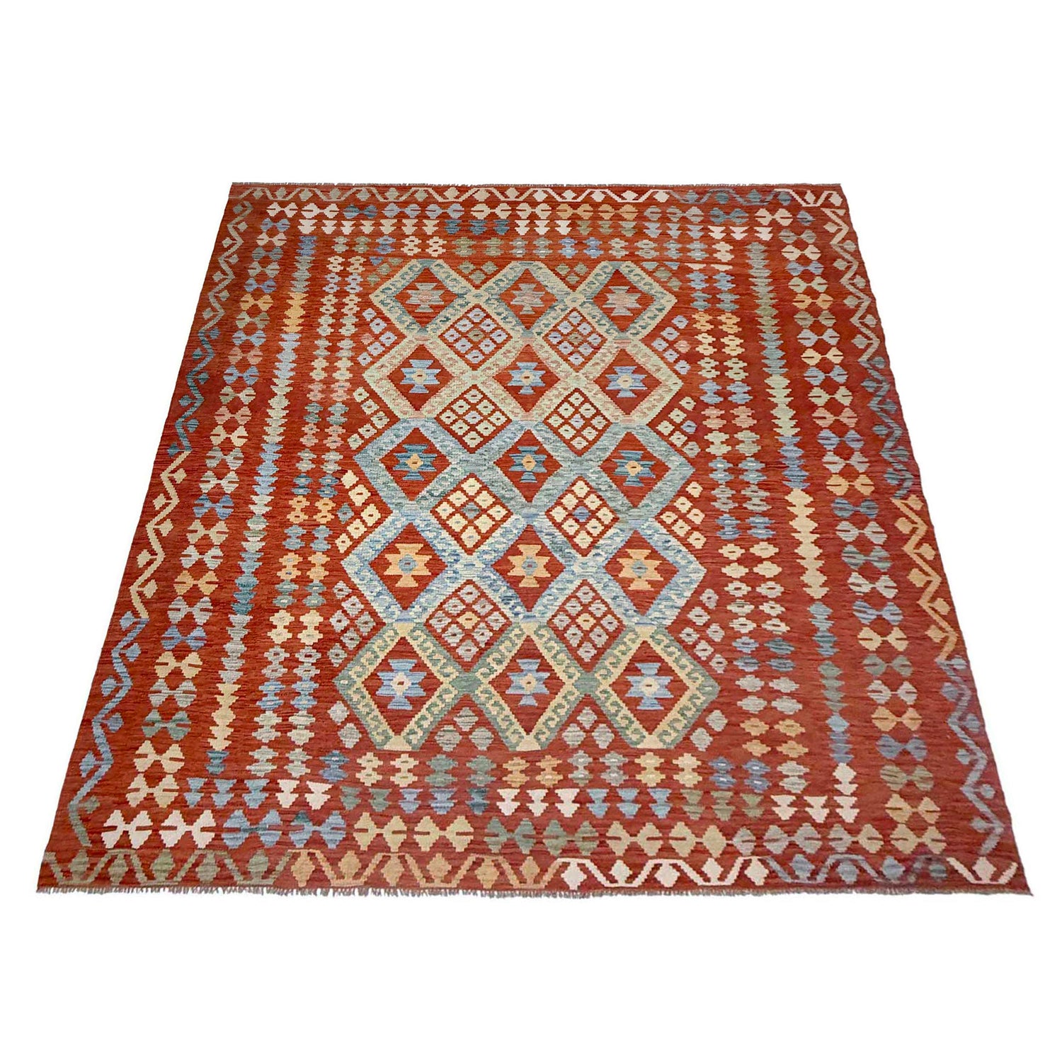 Handmade Multi Kilim Geometric 8x10 ft