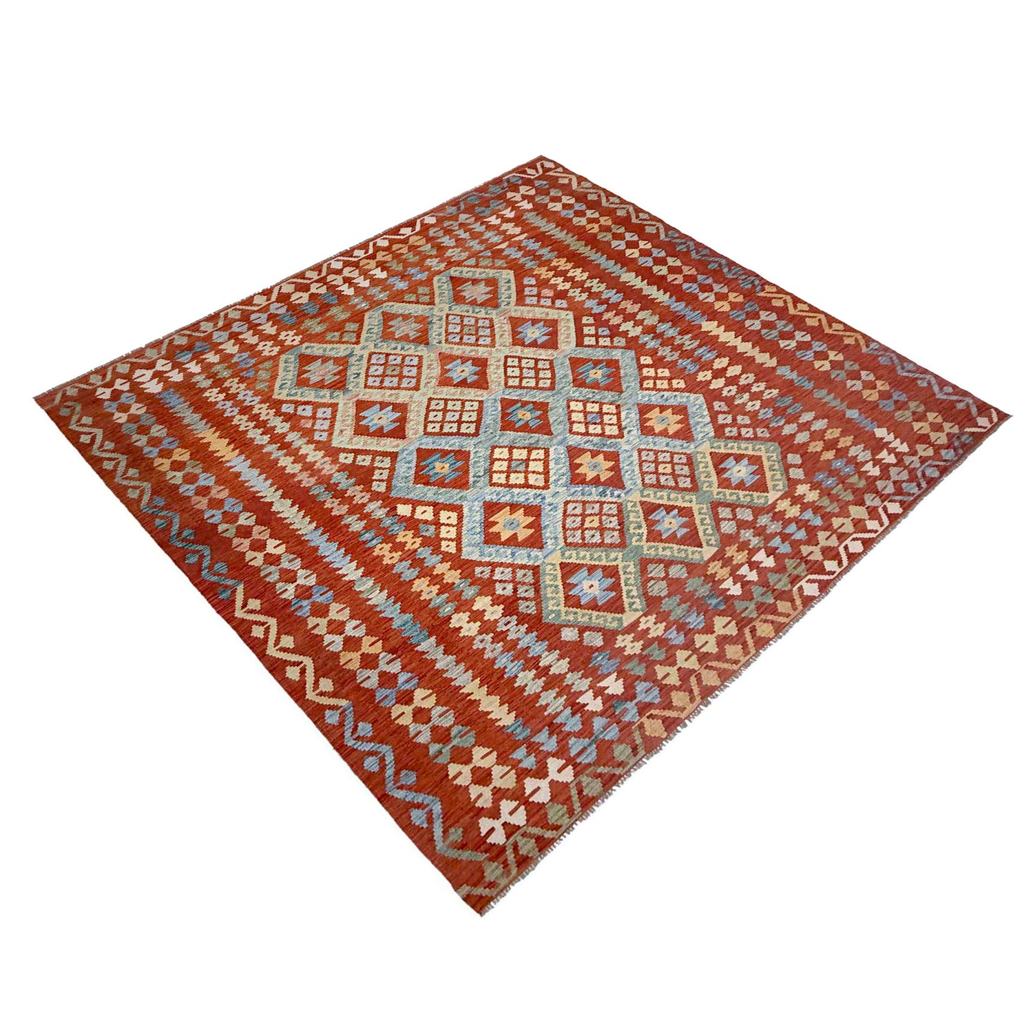 Handmade Multi Kilim Geometric 8x10 ft