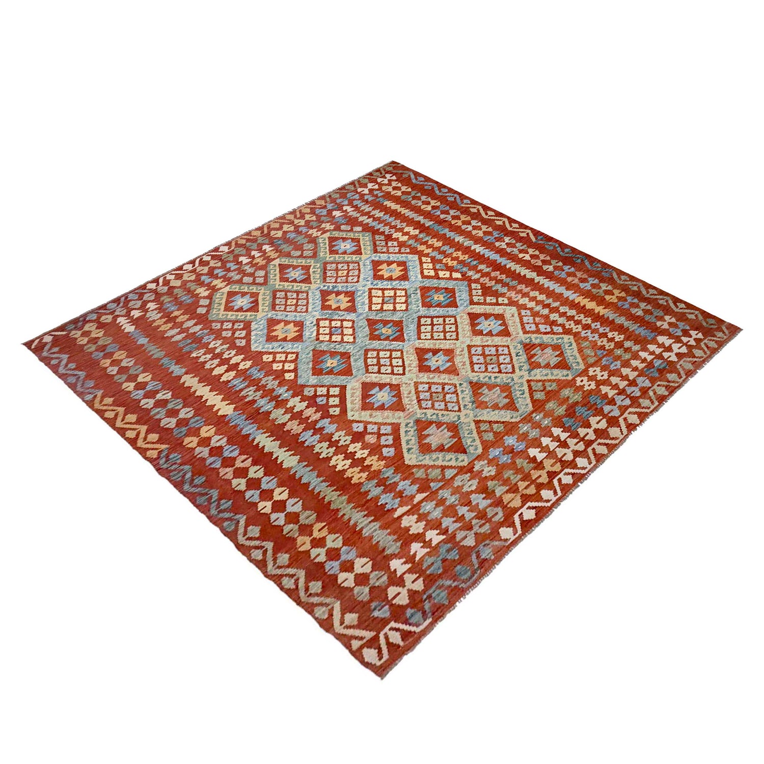 Handmade Multi Kilim Geometric 8x10 ft