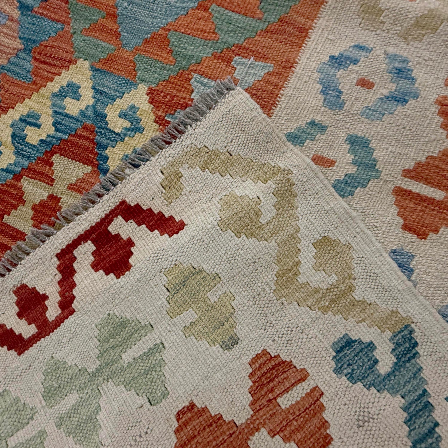 Handmade Multi Kilim Geometric 9x12 ft