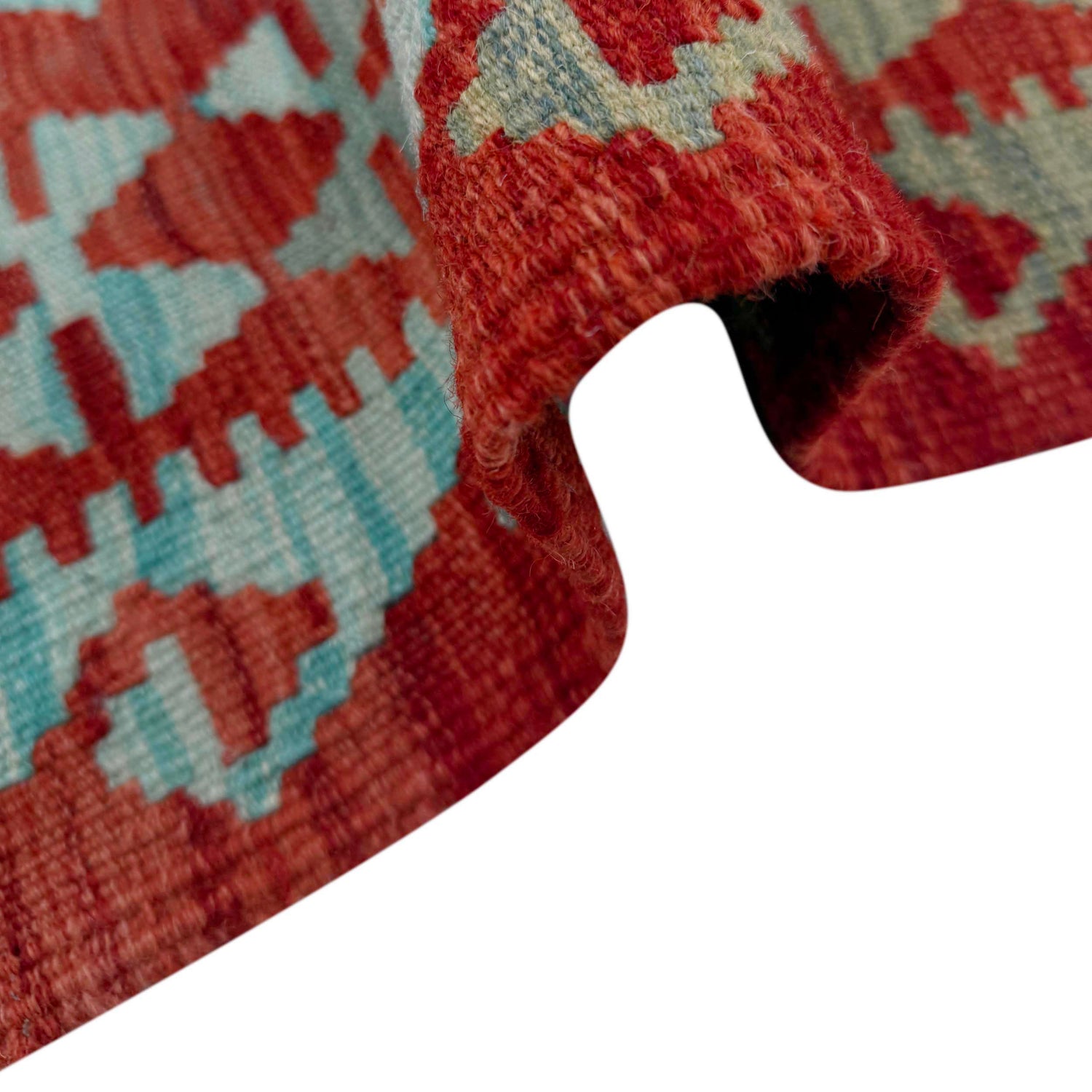 Handmade Multi Kilim Geometric 6' Runner