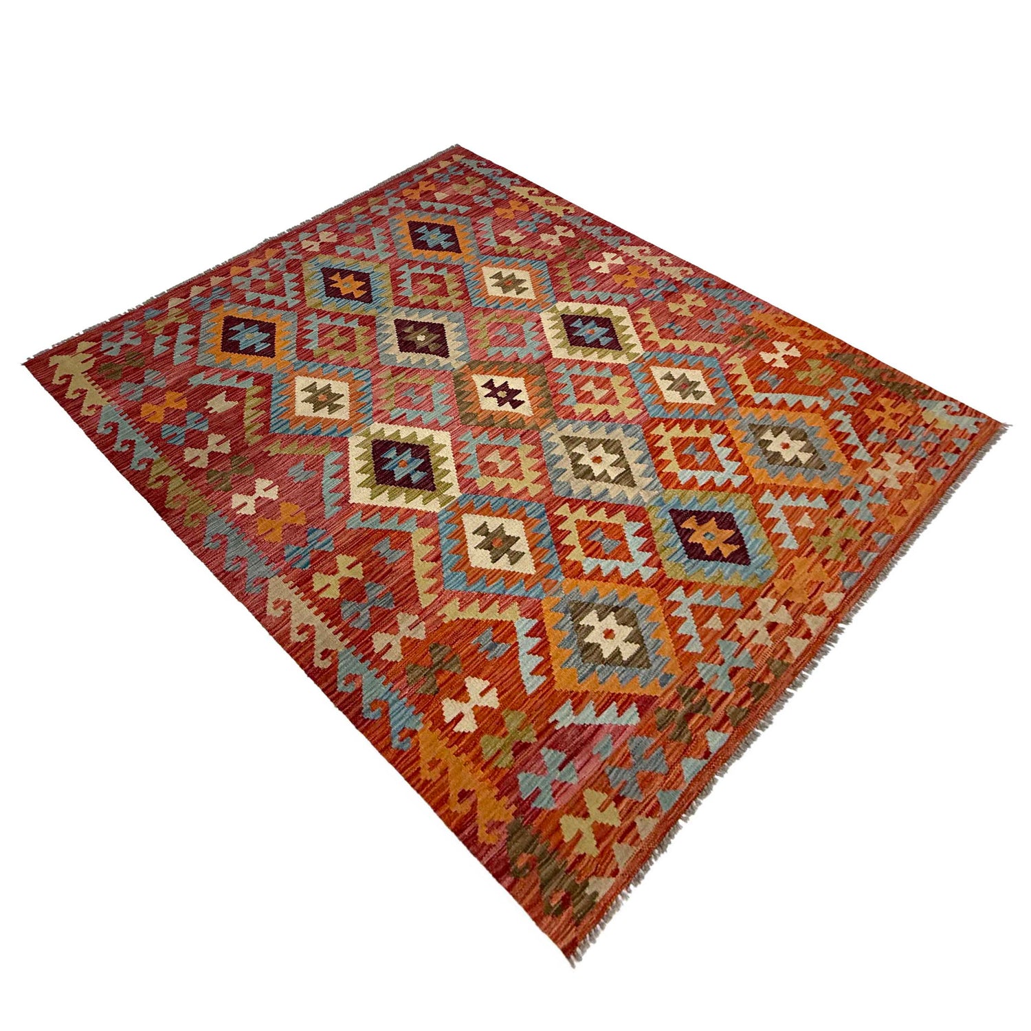 Handmade Multi Kilim Geometric 4x7 ft