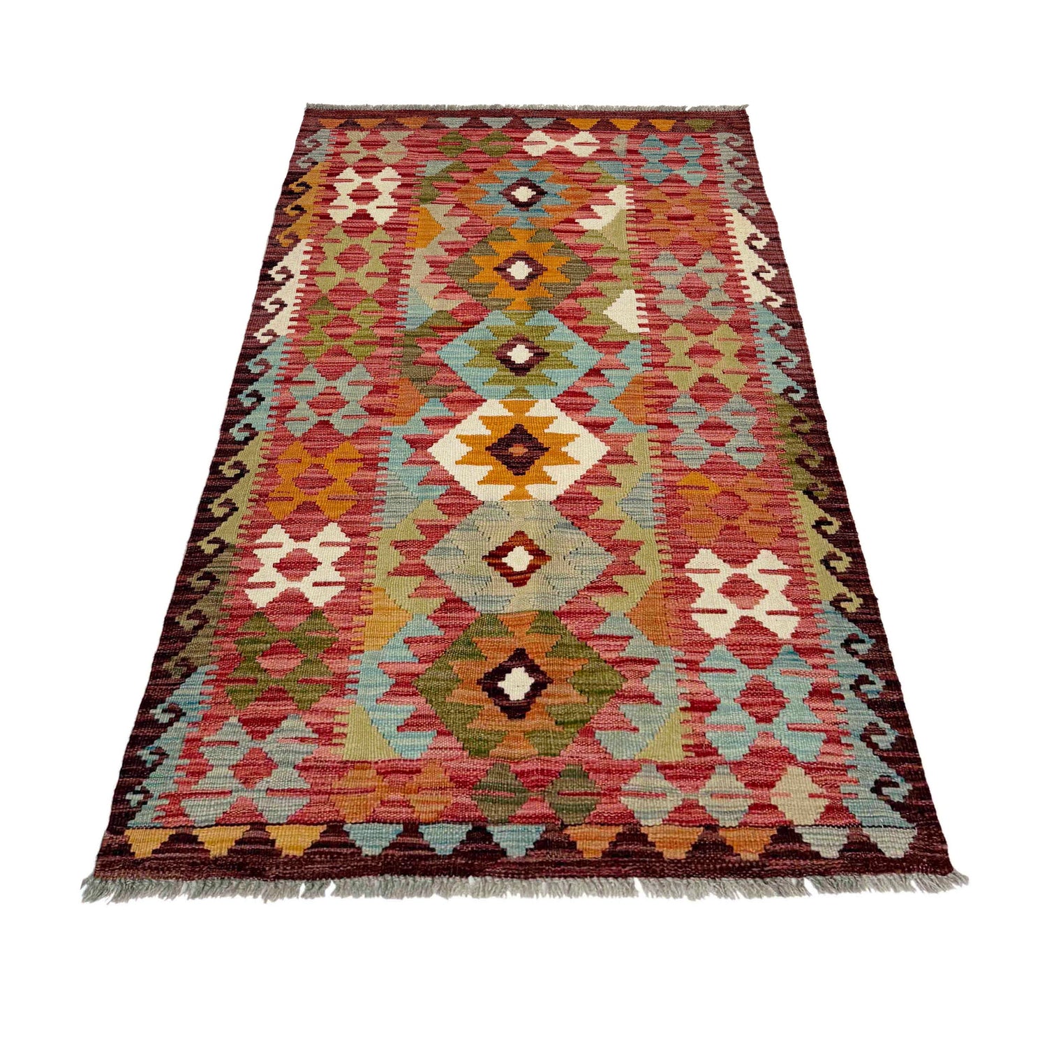Handmade Multi Kilim Geometric 3x5 ft
