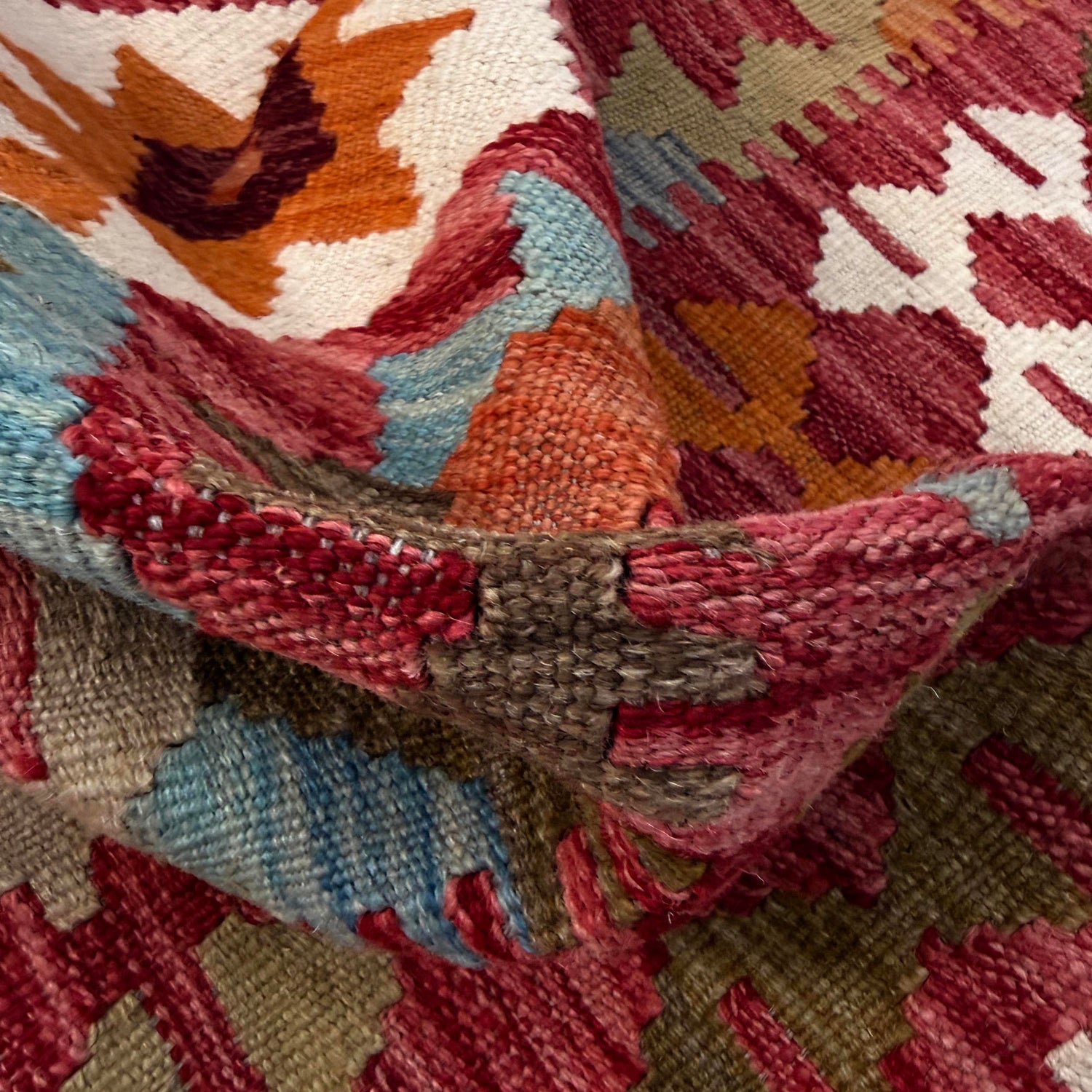 Handmade Multi Kilim Geometric 3x5 ft