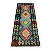 Handmade Multi Kilim Geometric 6' Runner