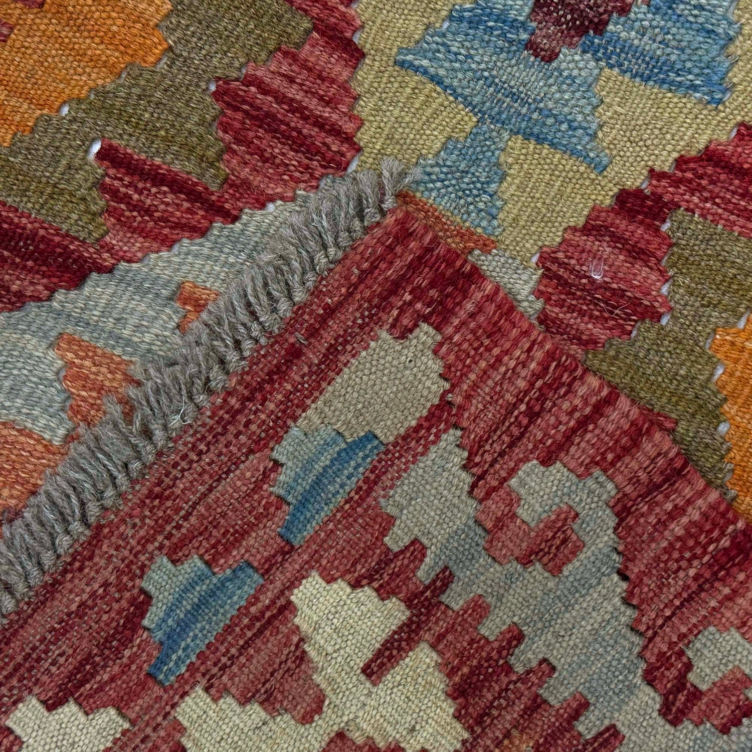 Handmade Multi Kilim Geometric 3x5 ft