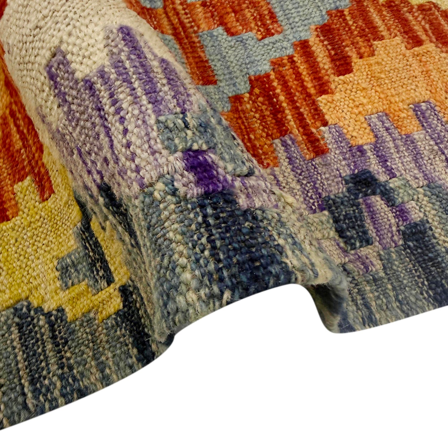Handmade Multi Kilim Geometric 5x8 ft