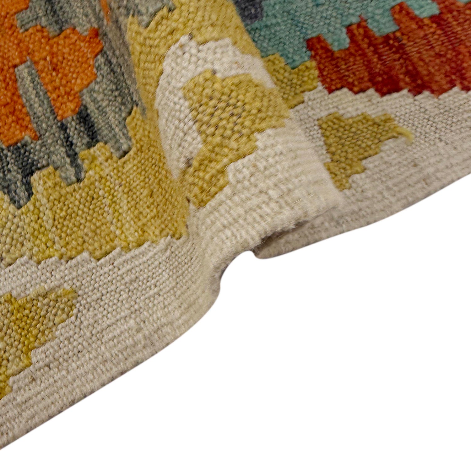Handmade Multi Kilim Geometric 4x7 ft