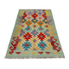 Handmade Multi Kilim Geometric 2x4 ft