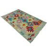Handmade Multi Kilim Geometric 2x4 ft