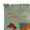 Handmade Multi Kilim Geometric 2x4 ft