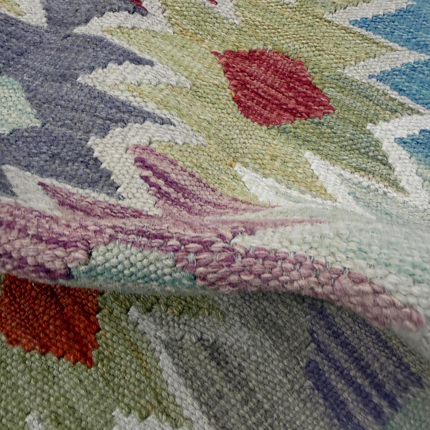 Handmade Multi Kilim Geometric 2x4 ft
