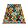 Handmade Multi Kilim Geometric 2x4 ft
