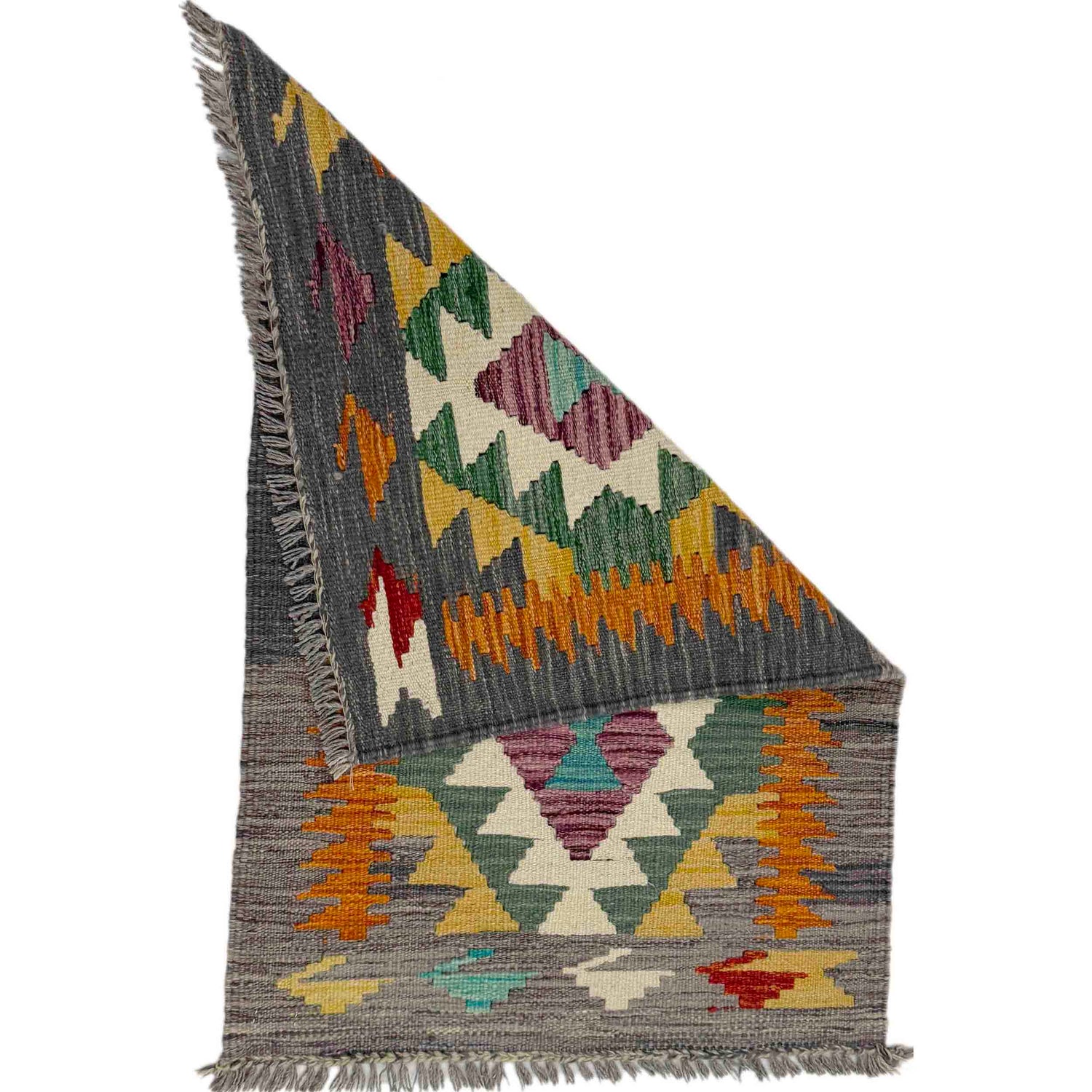 Handmade Multi Kilim Geometric 2x3 ft