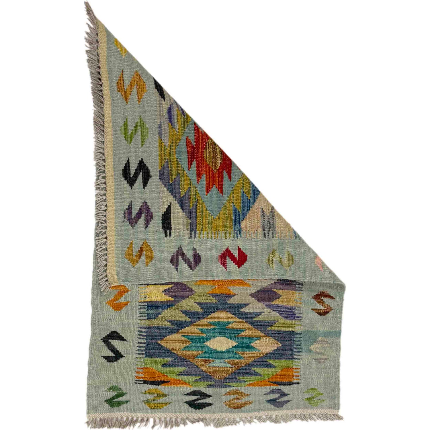 Handmade Multi Kilim Geometric 2x3 ft