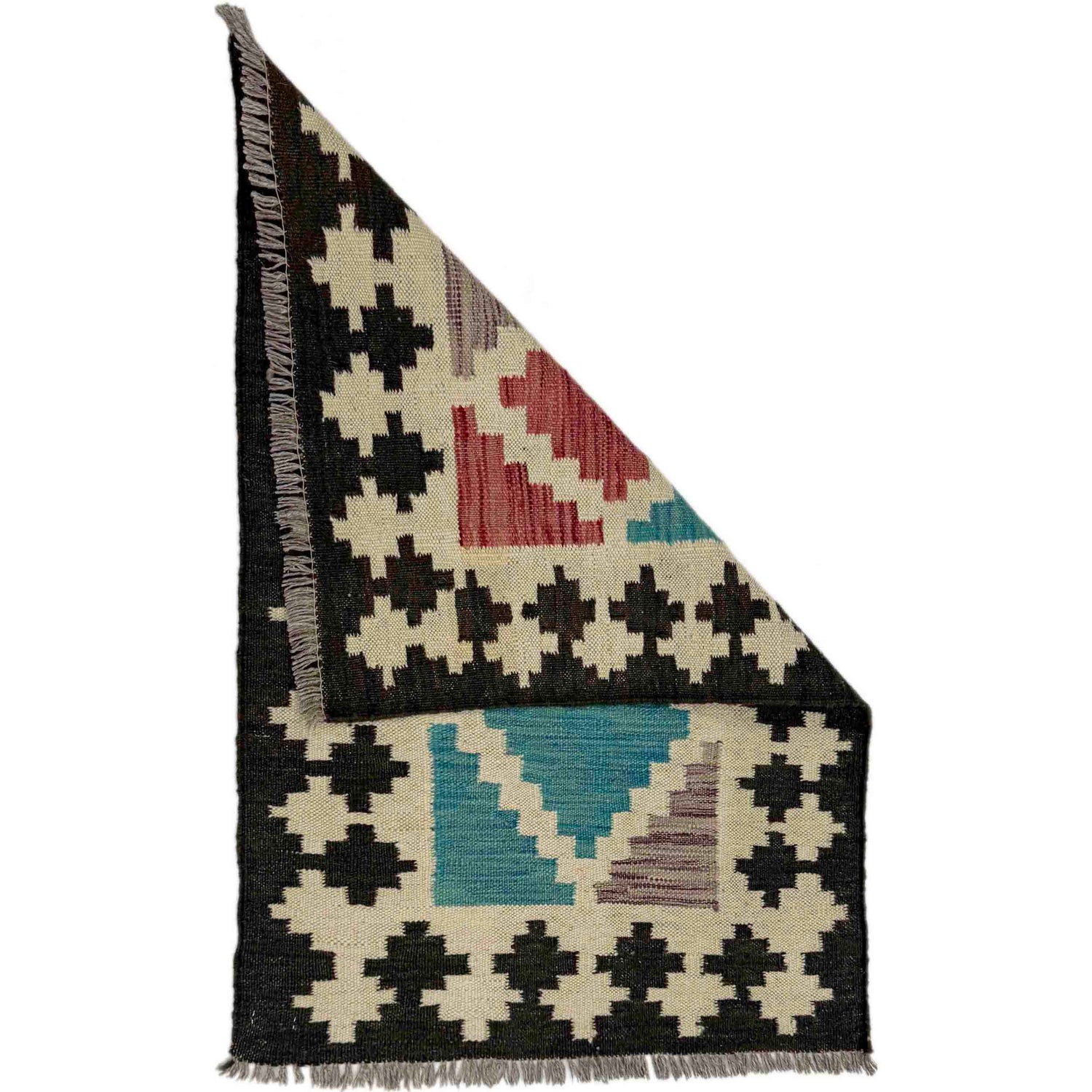 Handmade Multi Kilim Geometric 2x3 ft
