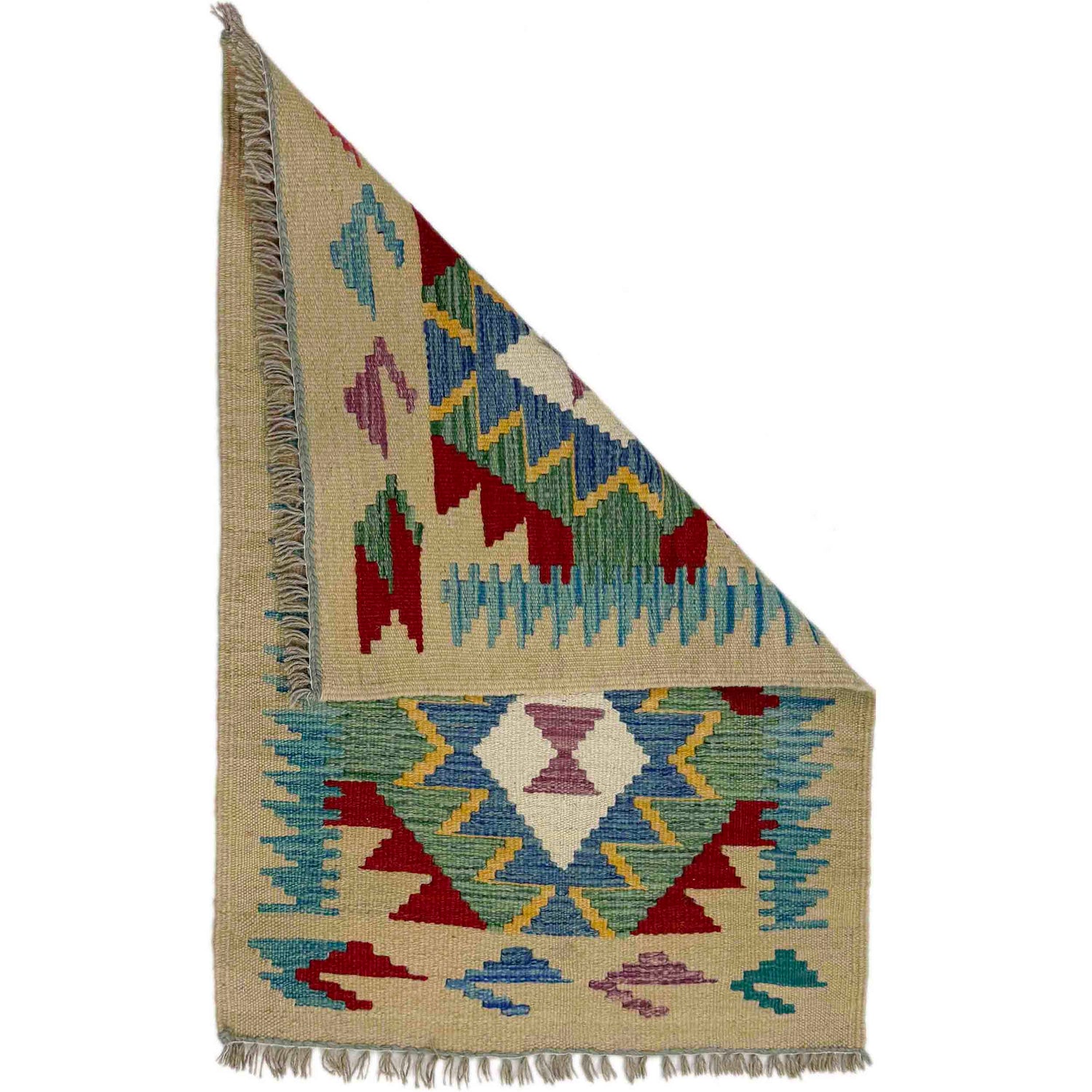 Handmade Multi Kilim Geometric 2x3 ft