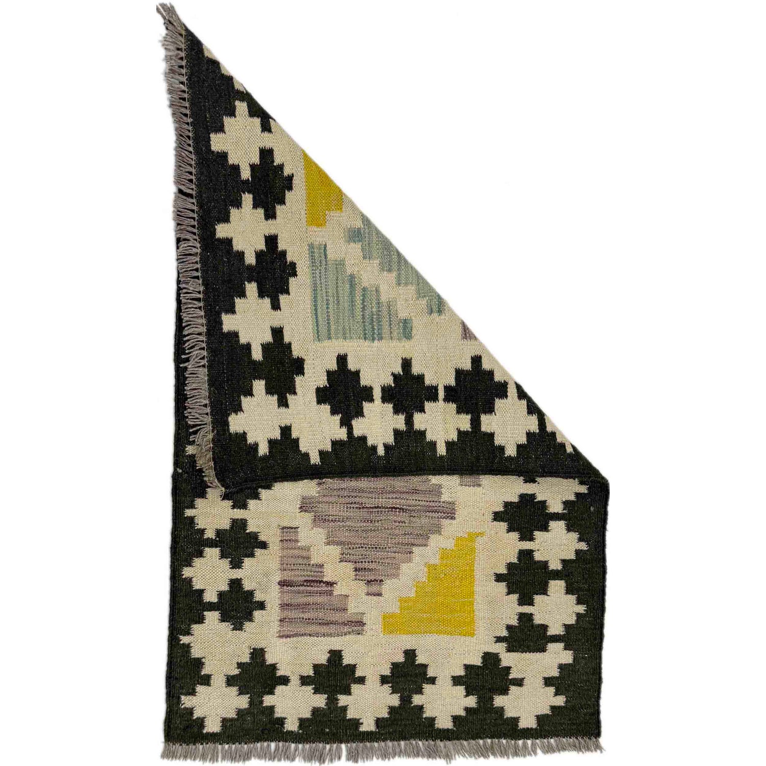 Handmade Multi Kilim Geometric 2x3 ft