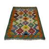 Handmade Multi Kilim Geometric 2x4 ft