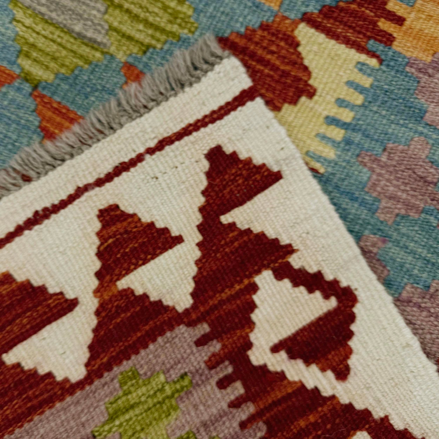 Handmade Multi Kilim Geometric 3x5 ft