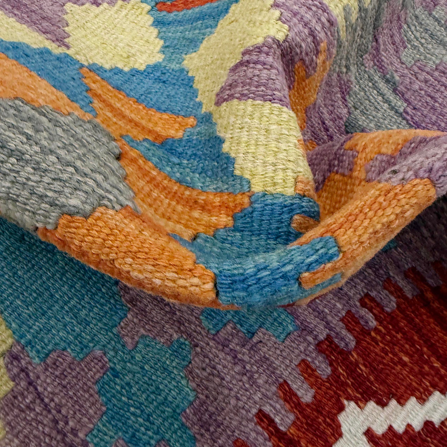 Handmade Multi Kilim Geometric 3x5 ft