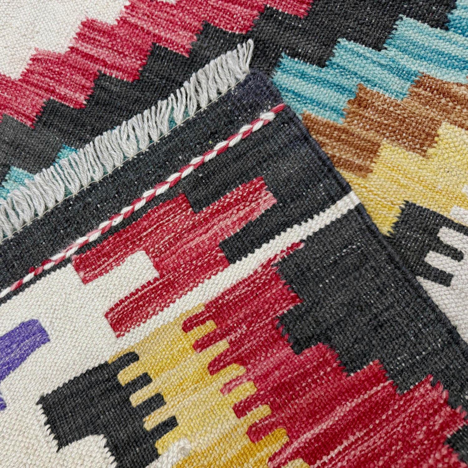 Handmade Multi Kilim Geometric 3x5 ft