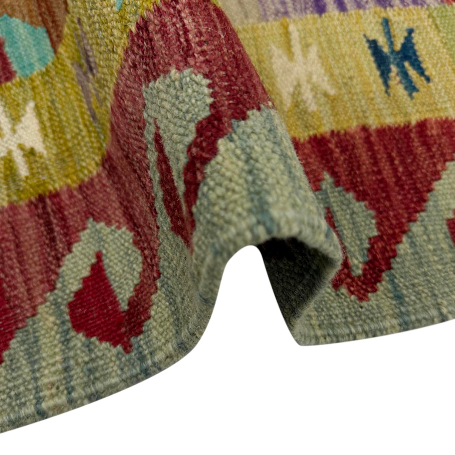 Handmade Multi Kilim Geometric 2x4 ft