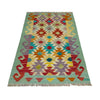 Handmade Multi Kilim Geometric 2x4 ft