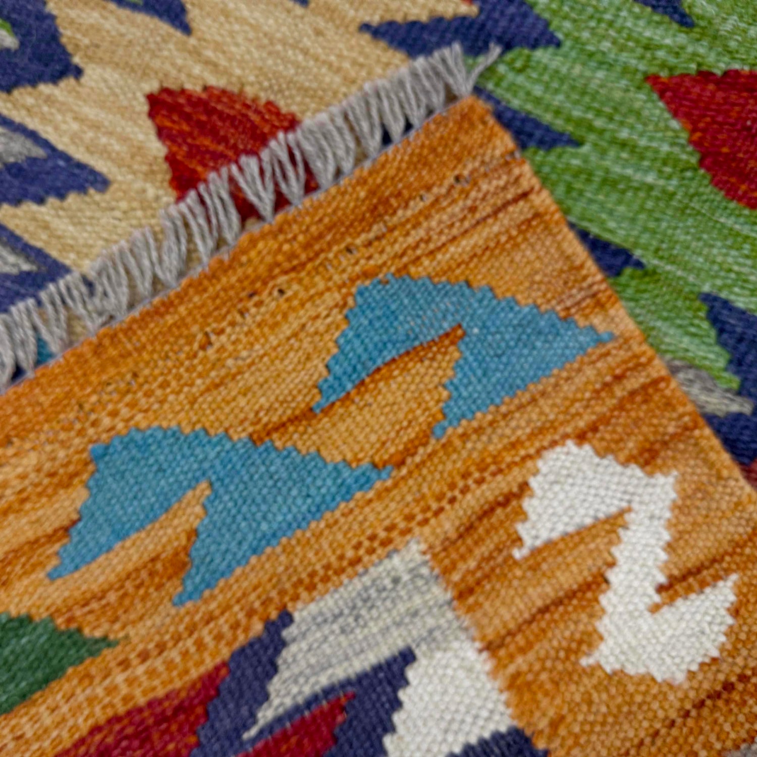 Handmade Multi Kilim Geometric 2x4 ft