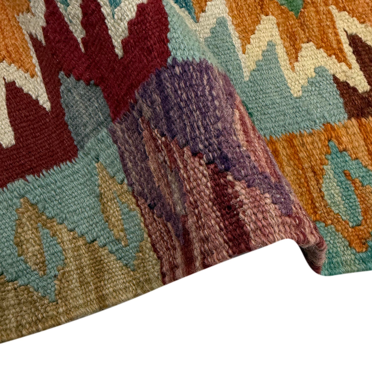 Handmade Multi Kilim Geometric 2x4 ft