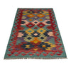 Handmade Multi Kilim Geometric 2x4 ft